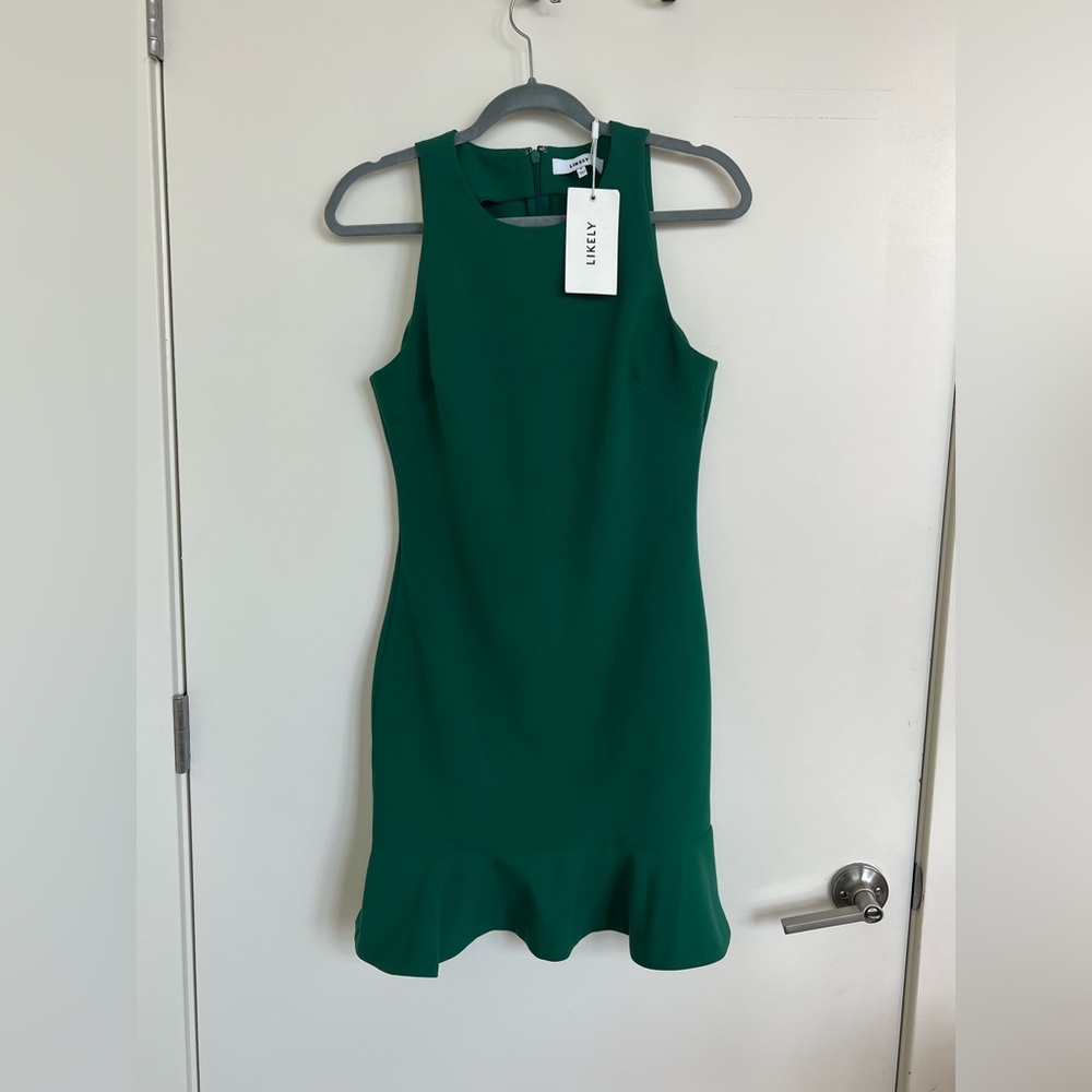 NWT Likely Beckett Sleeveless Dress in Evergreen - Picture 2 of 6